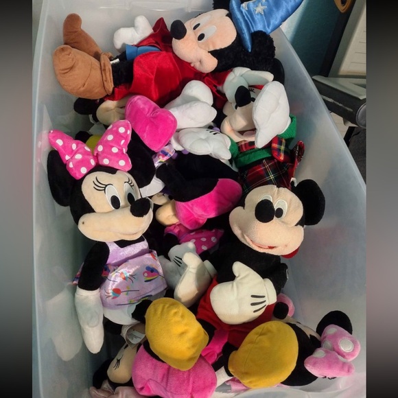 Disney Other - 9 Disney Mickey and Minnie Mouse Plush Toy Set